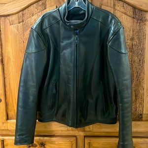 River Road leather motorcycle jacket